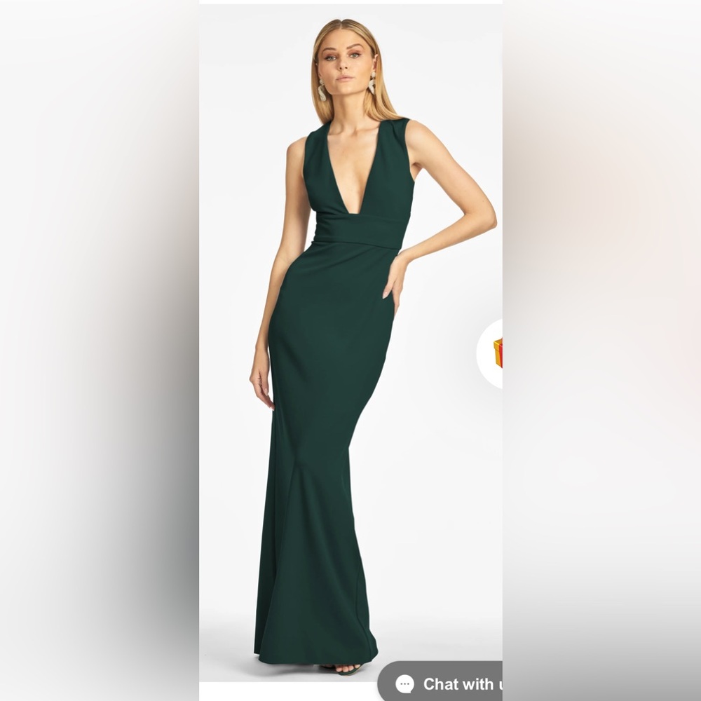 RTR Sachin & Babi Loretta Stretch Crepe Gown, Size 6, Very Good Condition